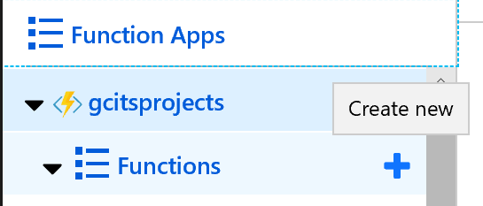 Create New Azure Function