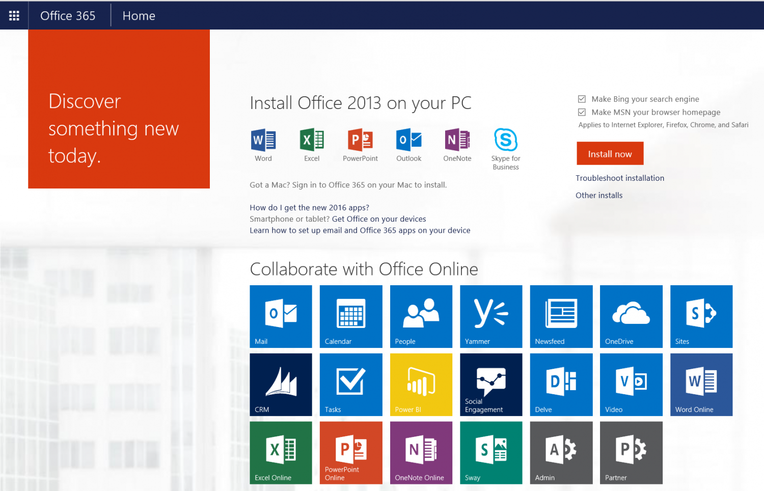 Office 365 Portal - wide 6